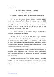 Exp. N° 01-0415 REPUBLICA BOLIVARIANA DE ... - lima arbitration