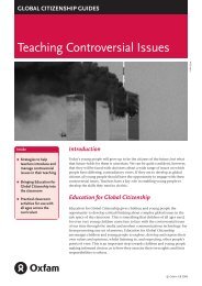 Teaching Controversial Issues - Oxfam