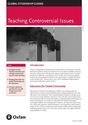 Teaching Controversial Issues - Oxfam