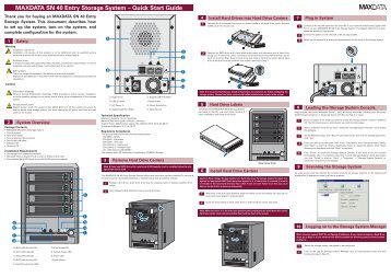 MAXDATA SN 40 Entry Storage System – Quick Start Guide