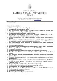 BABÄªTES NOVADA PAÅ VALDÄªBAS DOME - BabÄ«tes novads