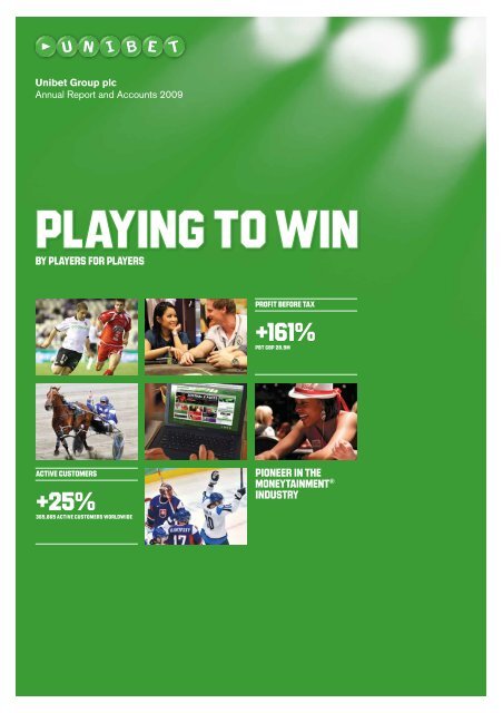 Annual Report and Accounts 2009 - Unibet