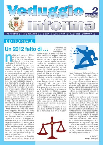 Un 2012 fatto di â¦ - Comune di Veduggio con Colzano