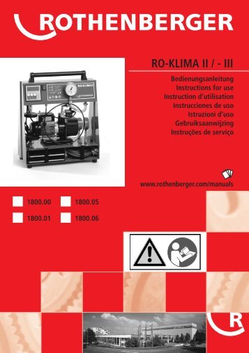 Titelbild RO-KLIMA II Paket A+NL-P 0806 - Rothenberger