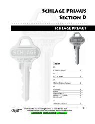 Schlage Primus Section D - Southern Lock & Supply Co.
