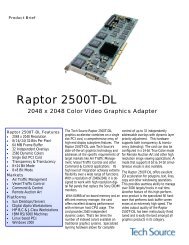 Raptor 2500T-DL - Tech Source