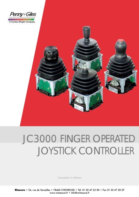JC3000 FINGER OPERATED JOYSTICK CONTROLLER - Wimesure