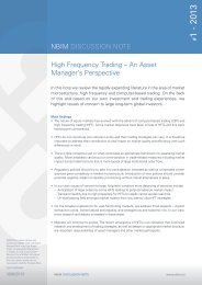 NBIM DIscussIoN NoTE High Frequency Trading – An Asset ...