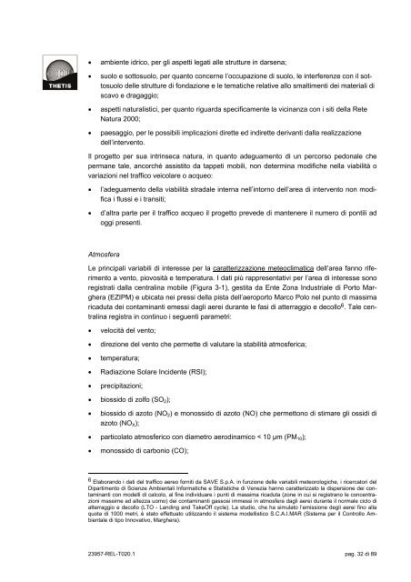 Untitled - Assessorato alle Politiche Ambientali - Provincia di Venezia