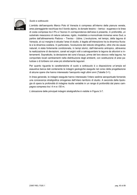 Untitled - Assessorato alle Politiche Ambientali - Provincia di Venezia