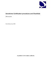 Aerodrome Certification procedures and Checklists - SCAA