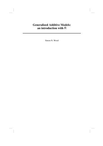 Generalized Additive Models: an introduction with R - CREEM