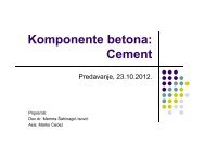 Komponente betona: Cement - GF:UNMO:BA