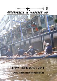 RVW - INFO 2010 / 2011 - Ruderverein Wandsbek e.V.