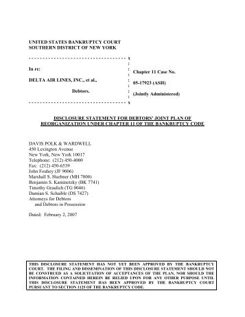 1 United States Bankruptcy Court Southern District Of New York