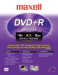 DVD+R - Maxell Canada