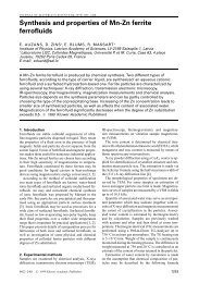 Synthesis and properties of Mn-Zn ferrite ferrofluids