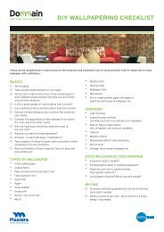 DIY WALLPAPERING CHECKLIST - Domain.com.au