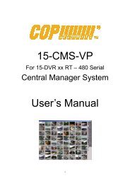 15-CMS-VP User's Manual - COP Security