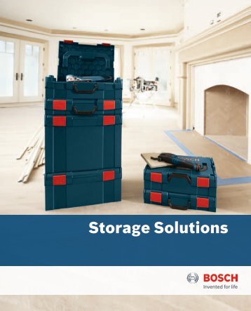 Storage Solutions - Bosch Power Tools