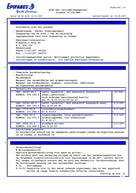 Veiligheidsblad - Werdol Staalimpregnol.pdf - Marinestore