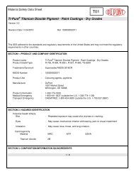 Ti-Pure Titanium Dioxide Pigment - Paint Coatings - Dry Grades