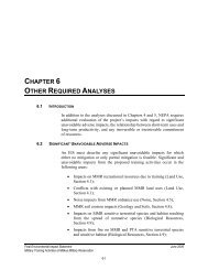 chapter 6 other required analyses - U.S. Army Garrison-Hawaii