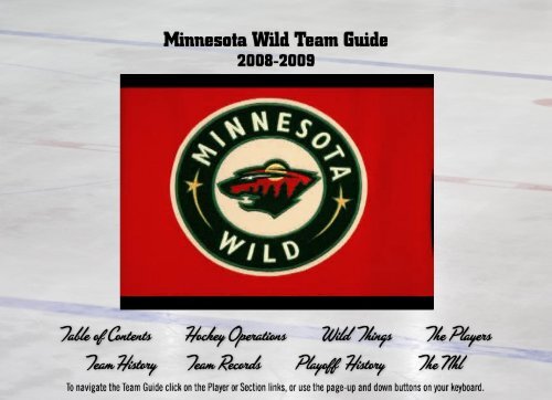 Click here to launch - Minnesota Wild