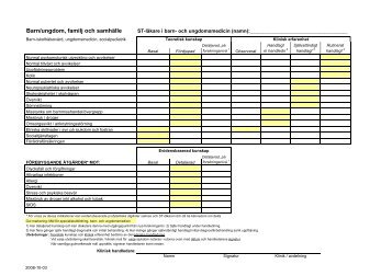 Checklista MÃ¥l 1 Barn ungdom familj samhÃ¤ll 0810 - BLF