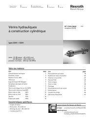 VÃ©rins hydrauliques Ã  construction cylindrique