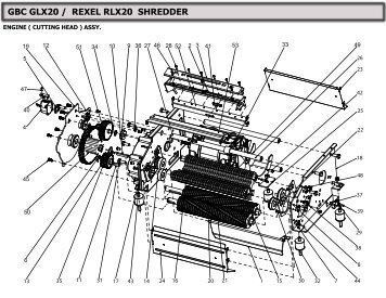 gbc glx20 / rexel rlx20 shredder