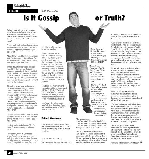 ON WHITE - Health & Fitness Magazine online!