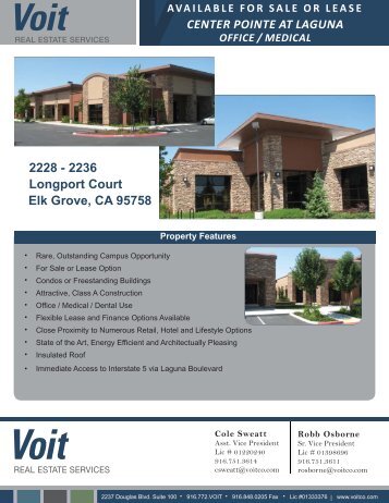 Centerpointe at Laguna Brochure - Voit Real Estate Services