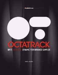 Octatrack Manuel de l'utilisateur - Univers-sons.com