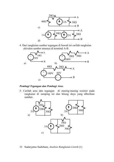 Analisis Rangkaian Listrik Rangkaian Listrik - at ee-cafe.org