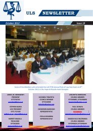 ULS Newsletter Issue 19 - Uganda Law Society