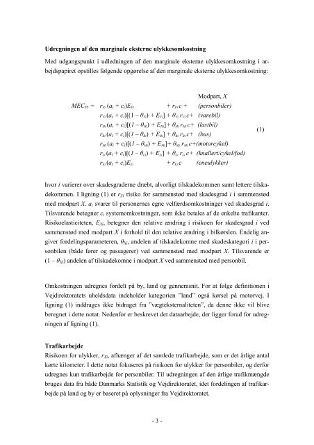 Dokumentation af state-of-the-art eksterne ulykkesomkostninger ...