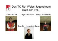 Staatlich geprüfter Tennistrainer, B- Trainer (VDT) - TC Rot-Weiss ...