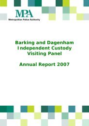 Barking and Dagenham Independent Custody Visiting Panel Annual ...