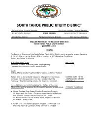 Regular Board Meeting ~ January 3, 2013 - South Tahoe Public ...