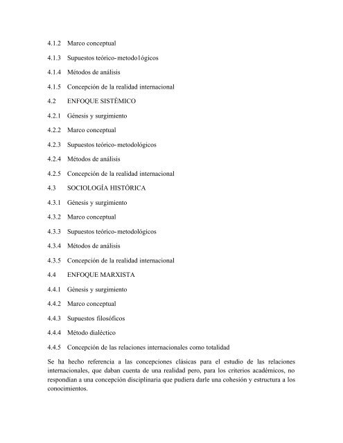 teoria de las relaciones internacionales - PÃ¡ginas Personales UNAM