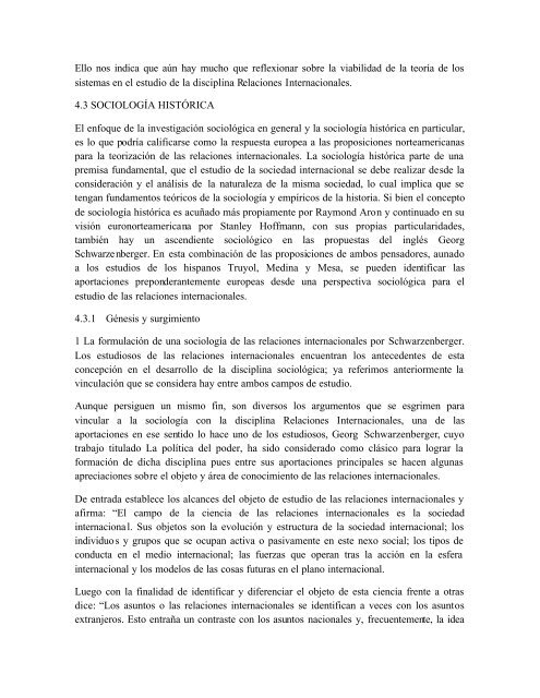 teoria de las relaciones internacionales - PÃ¡ginas Personales UNAM