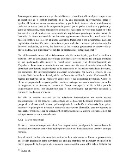 teoria de las relaciones internacionales - PÃ¡ginas Personales UNAM