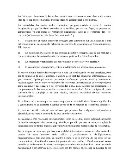 teoria de las relaciones internacionales - PÃ¡ginas Personales UNAM