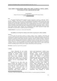 BAZI ARMUT ÇEŞİTLERİNİN ARMUT PSYLLİDİ, CACOPSYLLA PYRI