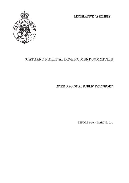 Report 1-55 - Inter-regional Public Transport