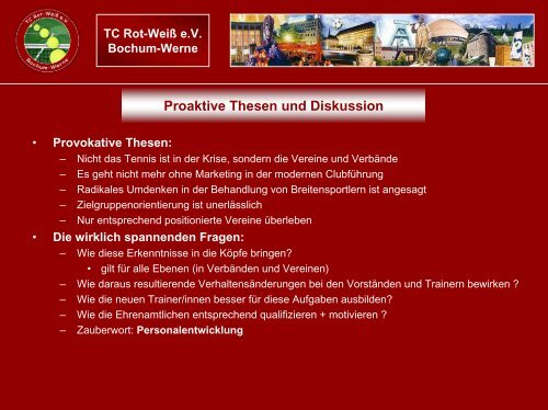 bindung - TC Rot-Weiß Bochum Werne e.V