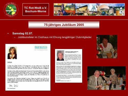 bindung - TC Rot-Weiß Bochum Werne e.V