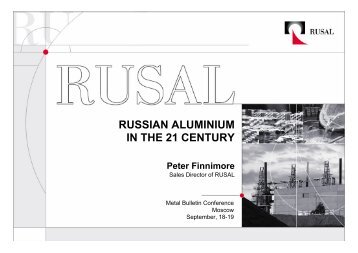 RUSSIAN ALUMINIUM IN THE 21 CENTURY - Rustocks.com