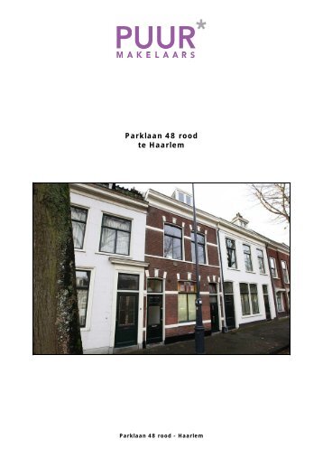 Parklaan 48 rood te Haarlem - Puur Makelaars